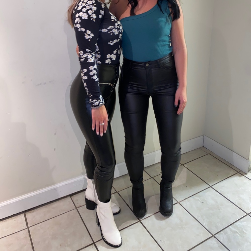 Pleather pants